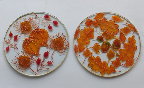 CD, Oak & Nigella, Physalis & Hawthorn, glass paints.jpg